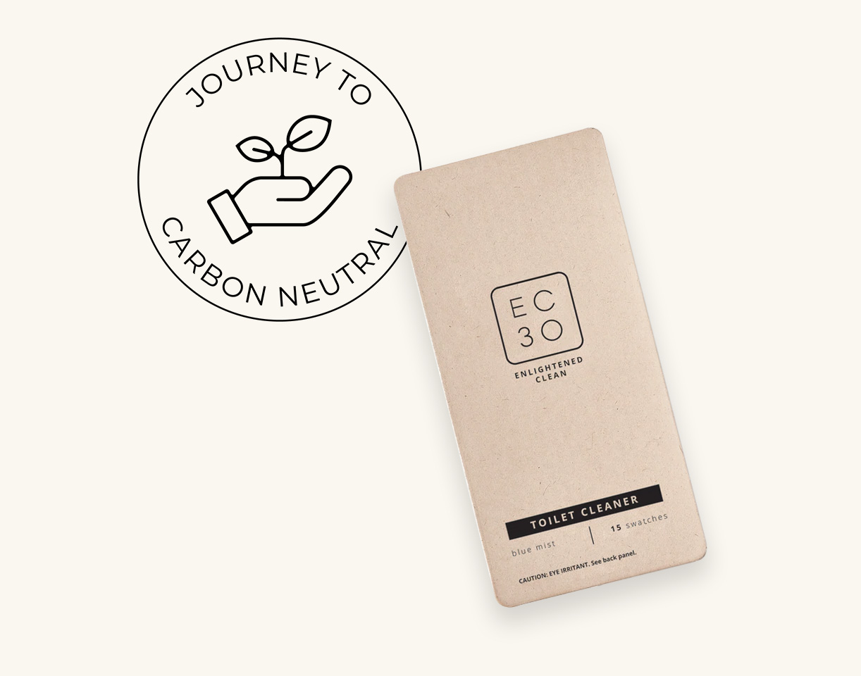 Toilet Cleaner Box with Journey to Carbon Neutral logo.